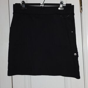Croft & Barrow  black skort  skirt  Sz S